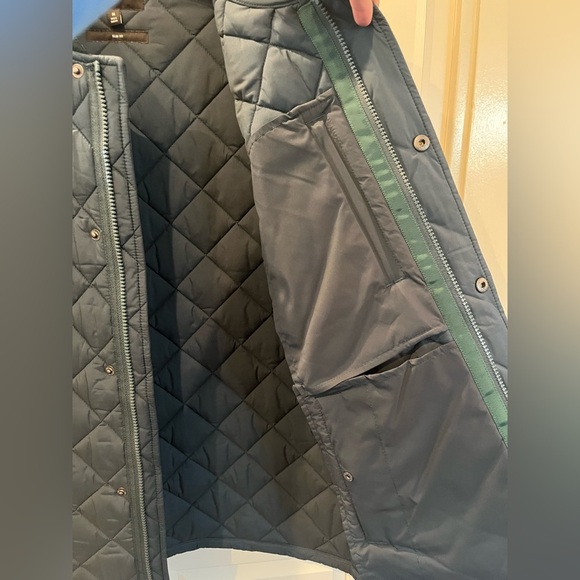 Bonobos Slim Fit Quilted Bomber Jacket Men’s Coat Rib Cuff Snap Zip Close - Picture 6 of 11